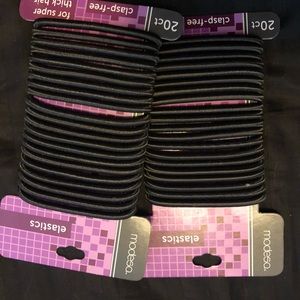 2 New 20ct hair elastics for thick hair